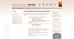 Desktop Screenshot of blechinger-gmbh.de