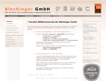 Tablet Screenshot of blechinger-gmbh.de